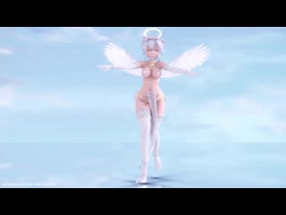 Mmd r 18 haku angel deep blue town normal version author orion dobledosis