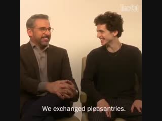 Timothée chalamet and steve carell on meeting porn cudi at the 'beautiful boy' movie premiere
