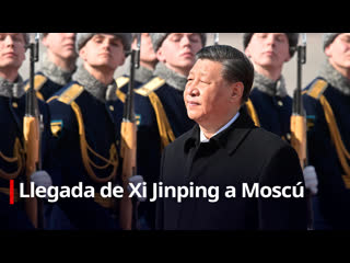 Llegada de xi jinping a moscú