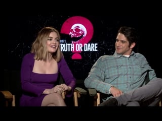 Blumhouse’s truth or dare lucy hale tyler posey junket soundbites