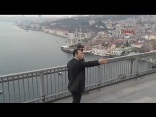 President erdoğan stops man from committing porn off bosporus bridge