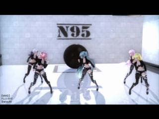 【mmd】play我呸 tda gothic rock vocaloid