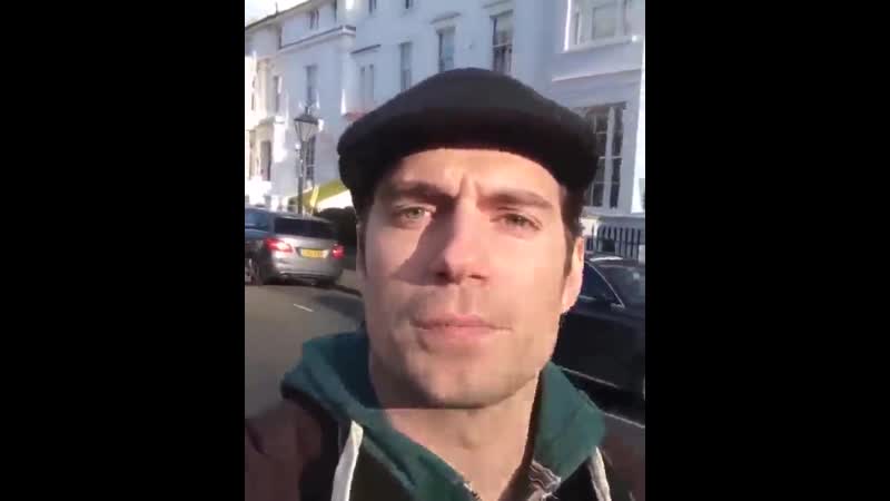 Henry cavill thanking fans for watching the witcher