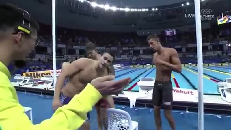2018 fina sc world championships mens 4x100 freestyle relay final