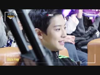190206 chanyeol for 2019 idol star athletic championship making (bowling)