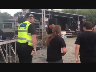 He took headbanging a bit too literally