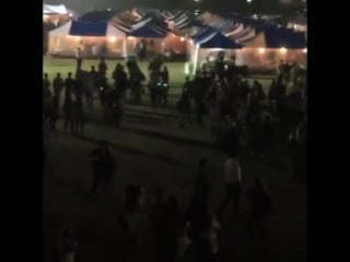 160928 kyonggi university event people started running towards the stage when they heard it's #gfriend turn to p