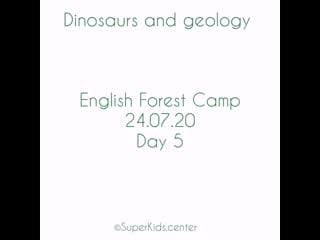 Dinosaurs and geology day 5