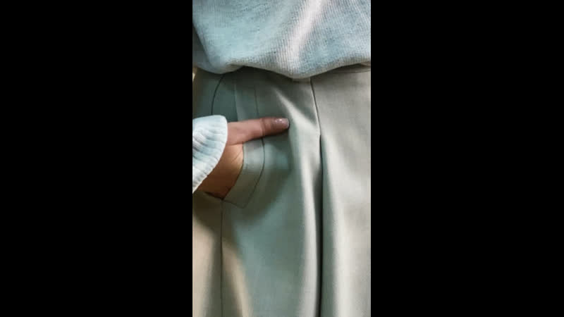 Юбка в длине мини в светло серой шерсти 🍁