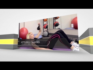 Kettlebell crunches скручивания с жимом гири гантели
