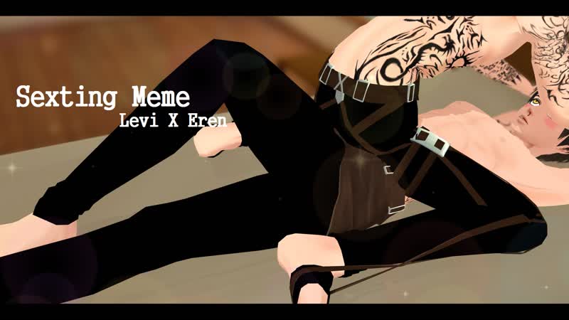 16+【進撃のmmd | snk】levi x eren – sexting meme – [riren and ereri] 【bof】