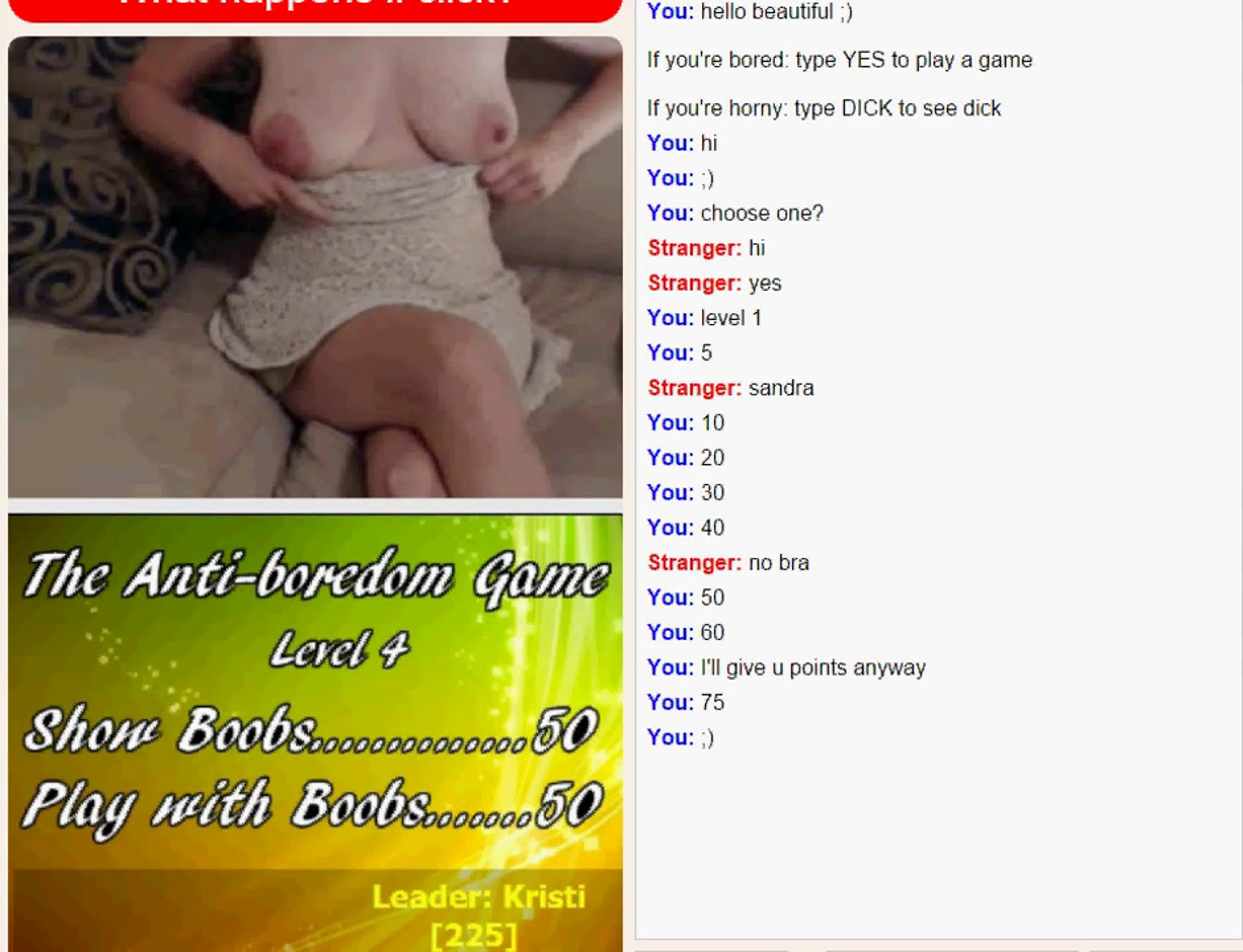 Omegle the anti boredom game watch online