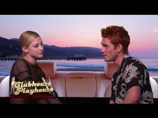 Lili reinhart and kj apa play brenda and dylan from ‘90210’ wwhl