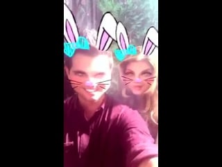 Two little bunnies had a great day at work @screamqueens
