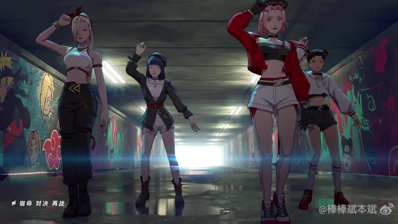 Naruto mobile shinobi sisters | cosplay dance battle | sakura haruno ino yamanaka tenten hinata hyuga