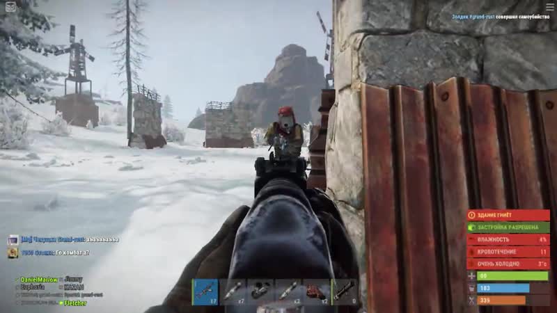 [humenbrain] недельная подготоа к рейду 10 человек онлайн rust/раст