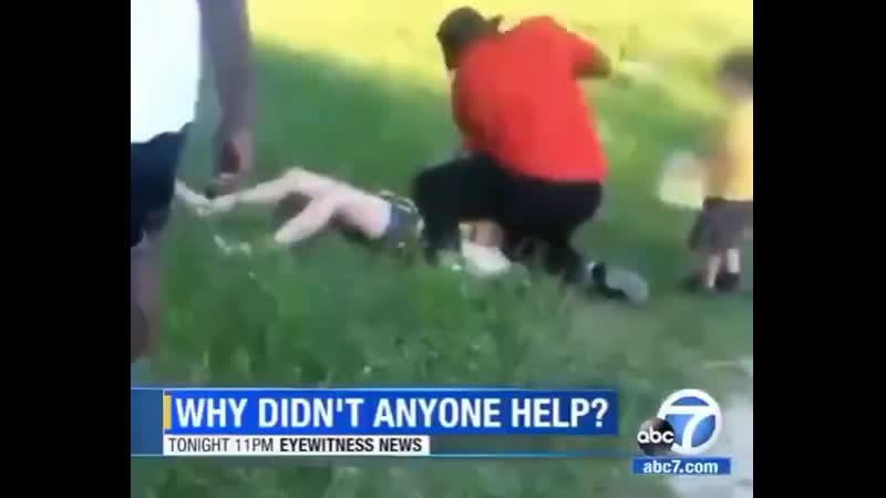 Жесткое нападение на белую женщину в парке чикаго никто не вступился