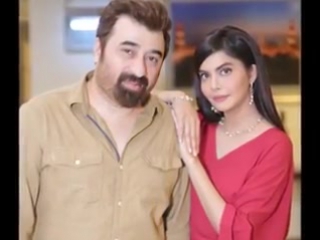 Stunning images of nida yasir with her husband both looking gorgeous in red