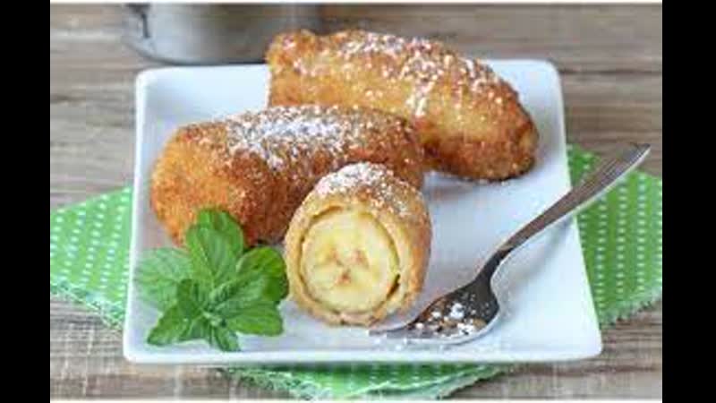 Жареные бананы в кляре