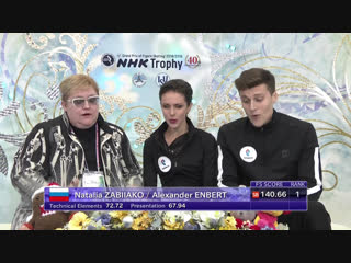 Natalia zabiiako / alexander enbert – free skate – nhk trophy 2018