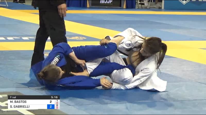 Female roosterweight final mayssa bastos vs serena gabrielli #ibjjfpan19