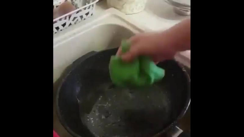 Салфетка для мытья посуды гринвей