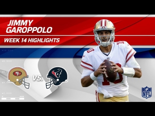 Jimmy garoppolo highlights vs texans! 49ers vs texans wk 14 player highlights