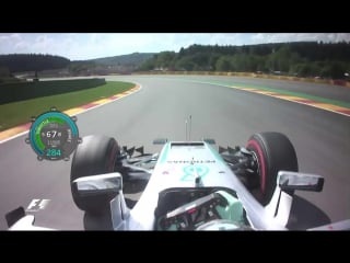 F1 2016 belgian gp nico rosberg onboard pole position lap