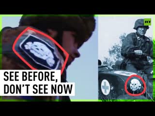 Bbc interviews ukrainian soldier with porn symbol on uniform