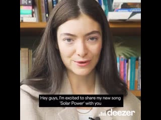 Lorde for deezer ‘solar power’ is out now!