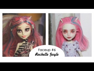 Monster high rochelle goyle ooak doll repaint