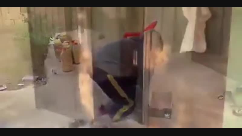 Mentally disabled person is so happy with his new shoes