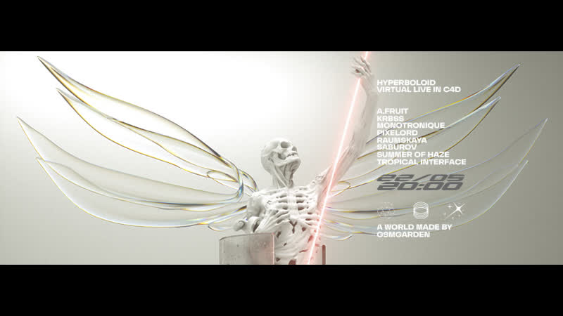 Hyperboloid virtual live in c4d