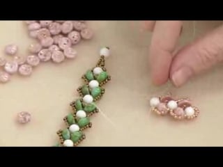 How to make the water lily bead woven bracelet