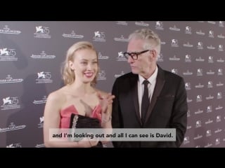 Off camera with sarah gadon and david cronenberg