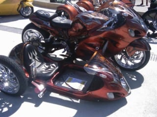 Harley choppers and bobbers daytona beach bike week