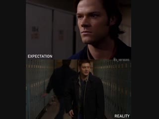 #j2 #thewinchesters #expectation vs #reality #season6 #spn