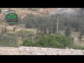 Сирия 8 май 2014 провинция идлиб боевики подрывают санитарно эвакуационную машину на базе бмп 1