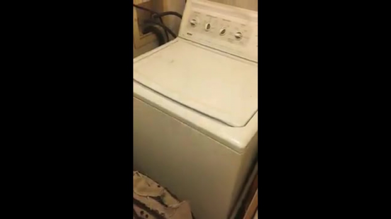 Человек и стиралка