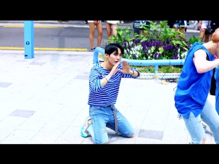 Fancam | 09 06 18 | jun (a c e take me higher) @ busking in hondae