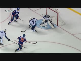 Gotta see it connor hellebuyck makes three brilliant saves on the islanders