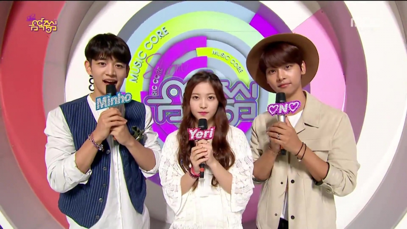 150822 쇼!음악중심 엔, 차학연 mc 편애cut (엔딩 레오라비lr) by핑커벨