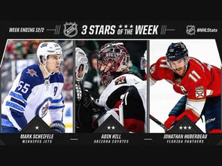 Scheifele earns week's first star dec 3, 2018