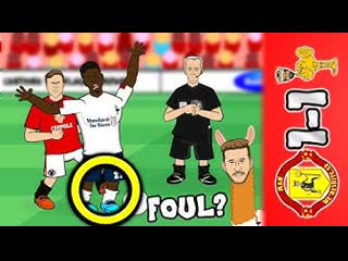 📺man utd vs liverpool 1 1📺 origi fouled? rashford & lallana goals (2019 parody highlights)