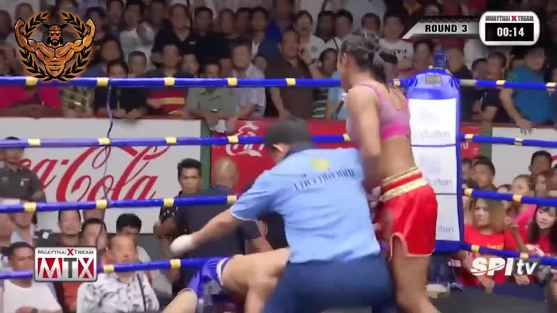 Девушка против мужчины муай тай тайский бокс