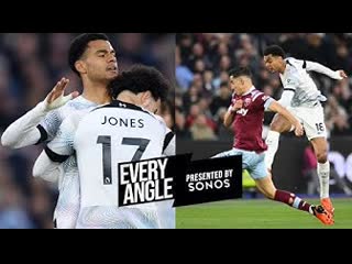 Trent gakpo goal! every angle of cody's strike at west ham!