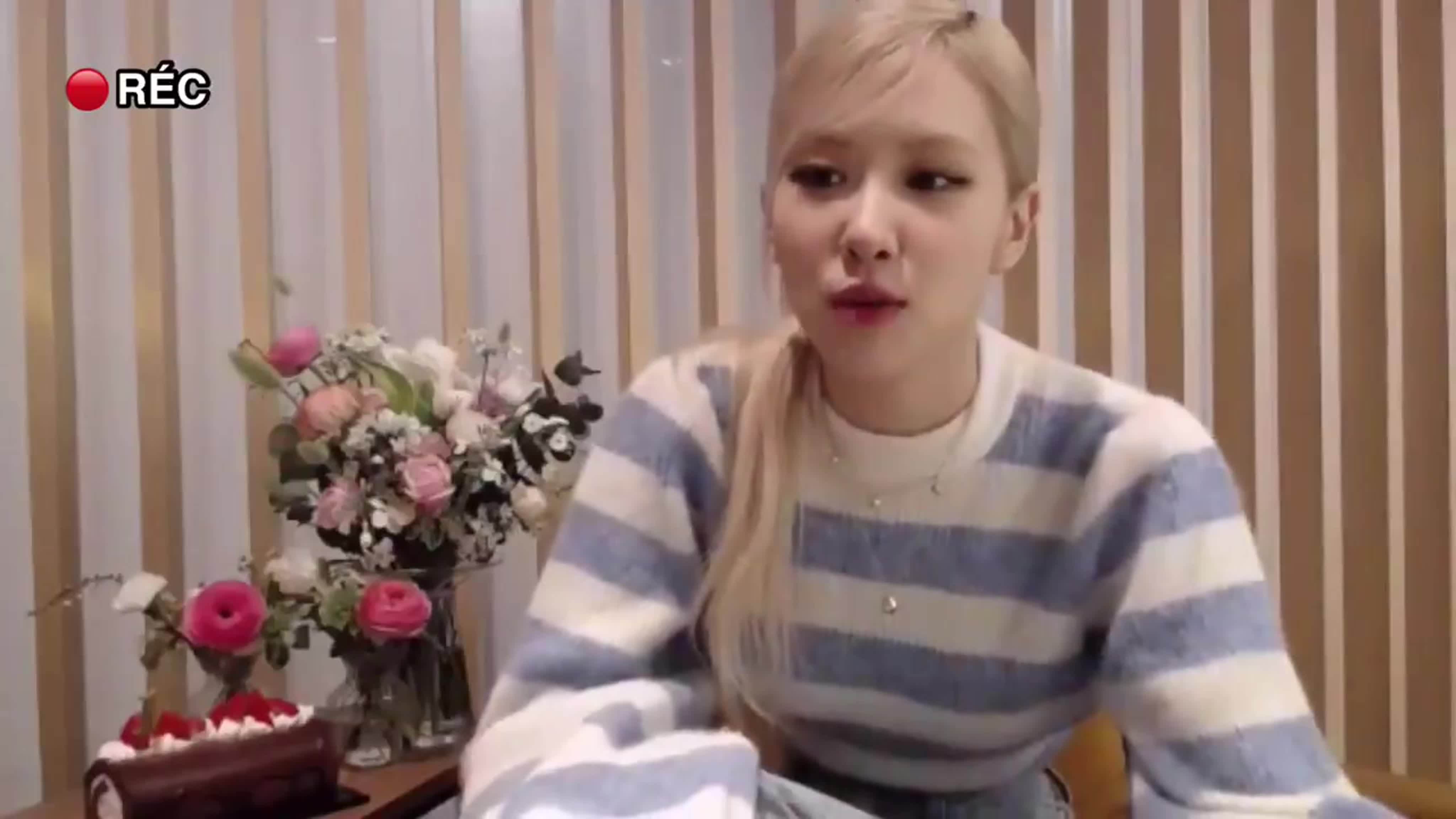 Youtuber Rosé in a private moment
