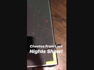 Cheetos on the live show