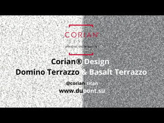 Corian®design basalt terrazzo domino terrazzo