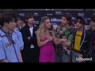 Bts talks love of latin pop and show off bbma victory dance bbmas 2018